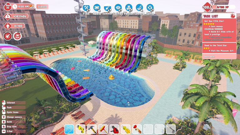 Waterpark Simulator official Steam destination